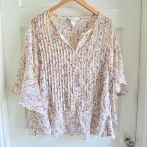 Sundance Floral Currant Blossom Top XS *Fits S/M